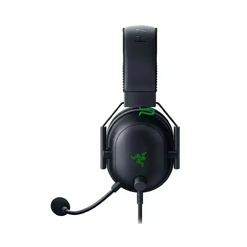 طراحی هدست باسیم گیمینگ ریزر مدل Blackshark V2 + USB Sound Card